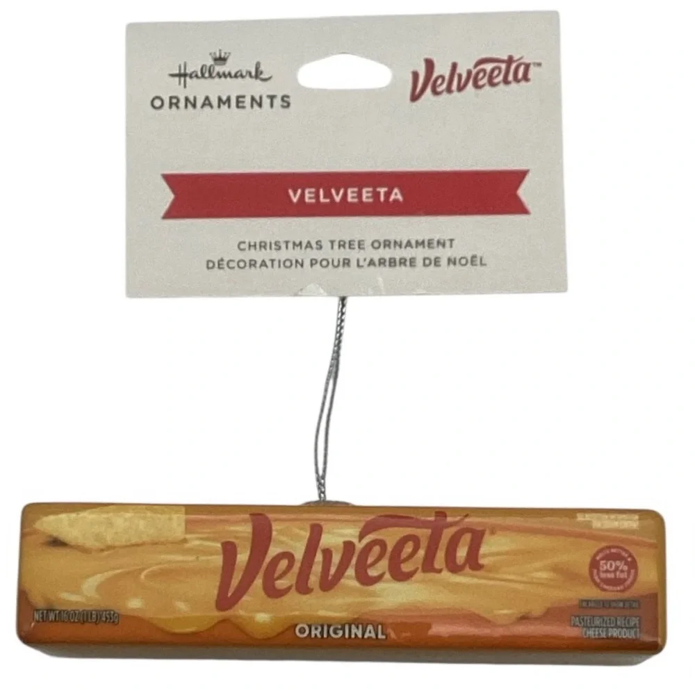 Hallmark Velveeta Cheese Shatterproof Christmas Ornament (NWT)